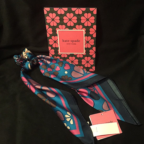 kate spade Accessories - ♠️KATE SPADE - CLOVER PATCHWORK HAIR TIE (NWT)